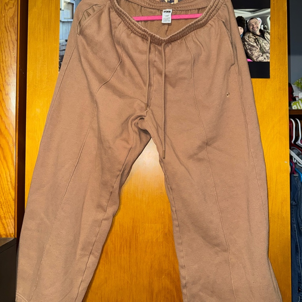 PINK Victoria's Secret Tan Lounge Pants